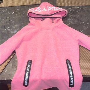 Superdry pink hoodie